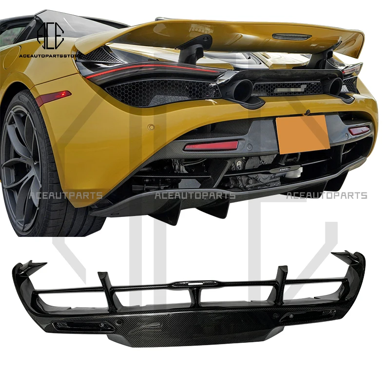 Dry Carbon Fiber Rear Lip Bumper Diffuser Fit For McLaren 720S Coupe Spider Auto Carbon Body Kits 2017-2019 OEM Style
Dry Carbon Fiber Rear Lip Bumper Diffuser Fit For McLaren 720S Coupe Spider Auto Carbon Body Kits 2017-2019 OEM Style