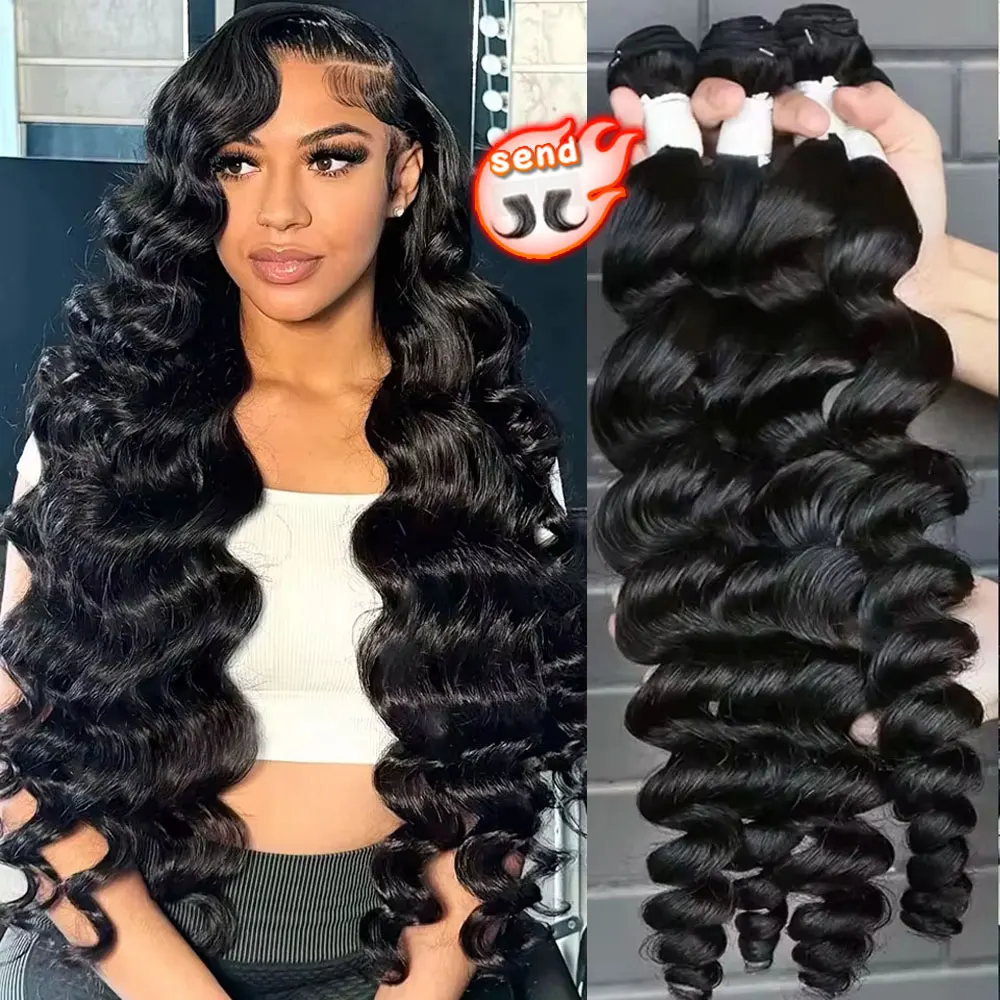 30 36 38 Inch Loose Deep Wave Bundles 4 5 6 Bundles 14A Unprocessed Brazilian Remy Raw Hair Weave Human Hair Bundles Extensions
30 36 38 Inch Loose Deep Wave Bundles 4 5 6 Bundles 14A Unprocessed Brazilian Remy Raw Hair Weave Human Hair Bundles Extensions