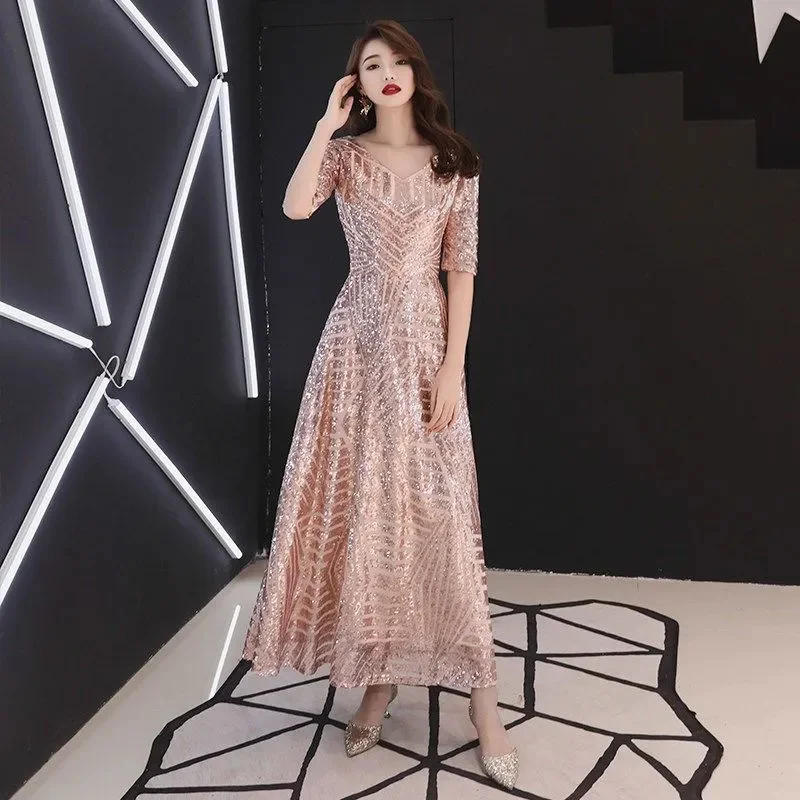 Evening Gown Women 2025 New Style Banquet Noble And Elegant Host Socialite Dinner Party Sequin Long Performance Dress
Evening Gown Women 2025 New Style Banquet Noble And Elegant Host Socialite Dinner Party Sequin Long Performance Dress