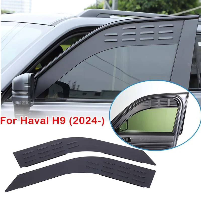 For Haval H9 2024-2026 Aluminum Black Car Front Rear Window Air Vents ventilation Panel shutters cover Trim Decoration Accessory
For Haval H9 2024-2026 Aluminum Black Car Front Rear Window Air Vents ventilation Panel shutters cover Trim Decoration Accessory