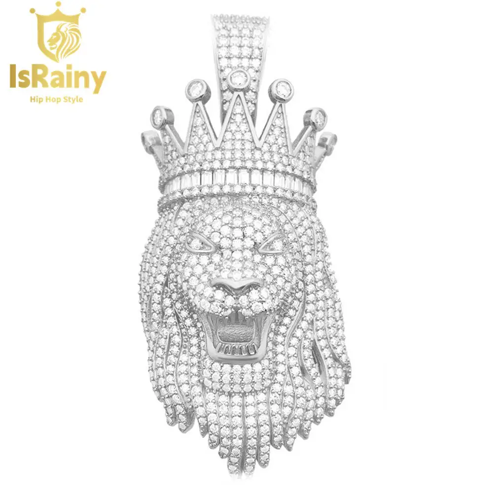 IsRainy, в стиле хип-хоп, рок, цвет 100% 925 пробы, серебро, VVS, D, настоящий GRA, Муассанит, полностью алмазные подвески в виде льва, Изящные Ювелирные изделия, оптовая продажа
IsRainy, в стиле хип-хоп, рок, цвет 100% 925 пробы, серебро, VVS, D, настоящий GRA, Муассанит, полностью алмазные подвески в виде льва, Изящные Ювелирные изделия, оптовая продажа