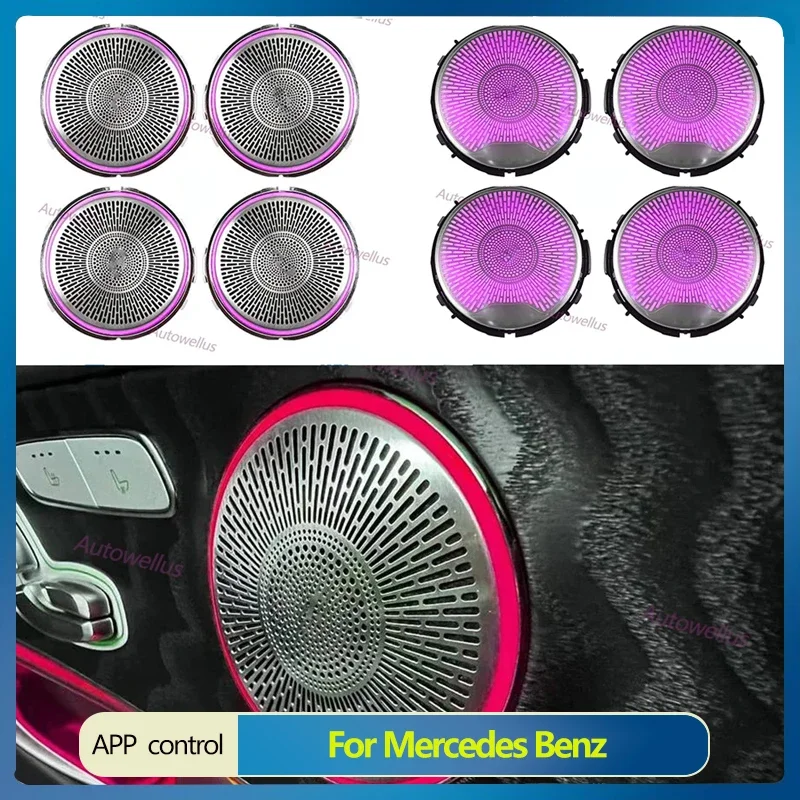 New LED Speaker Cover For Mercedes Benz W205 W213 X253 C/E/GLC Class Car Door Horn Decorative Shell Ambient Lights
New LED Speaker Cover For Mercedes Benz W205 W213 X253 C/E/GLC Class Car Door Horn Decorative Shell Ambient Lights