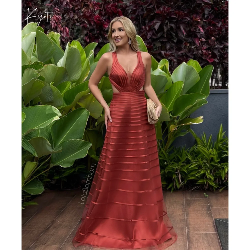 Kyoto Red Halter Neck Spaghetti Strap Prom Dresses A-line Customized فساتين سهرات Sweep Train Backless Evening Dress 2025
Kyoto Red Halter Neck Spaghetti Strap Prom Dresses A-line Customized فساتين سهرات Sweep Train Backless Evening Dress 2025