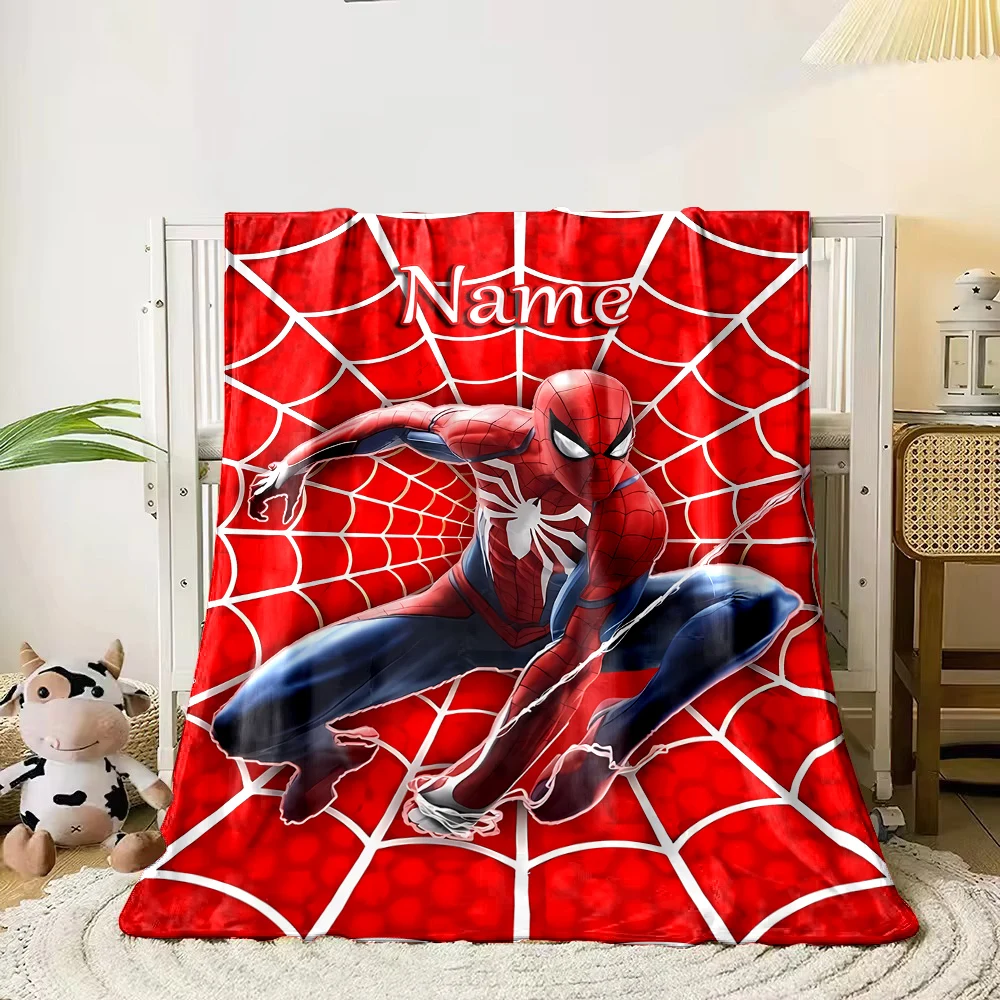 Personalized Custom Name Blanket Avengers Spider-Man Printed Blanket for Sofa Bed Cover Blanket Suitable for Birthday Gifts
Personalized Custom Name Blanket Avengers Spider-Man Printed Blanket for Sofa Bed Cover Blanket Suitable for Birthday Gifts