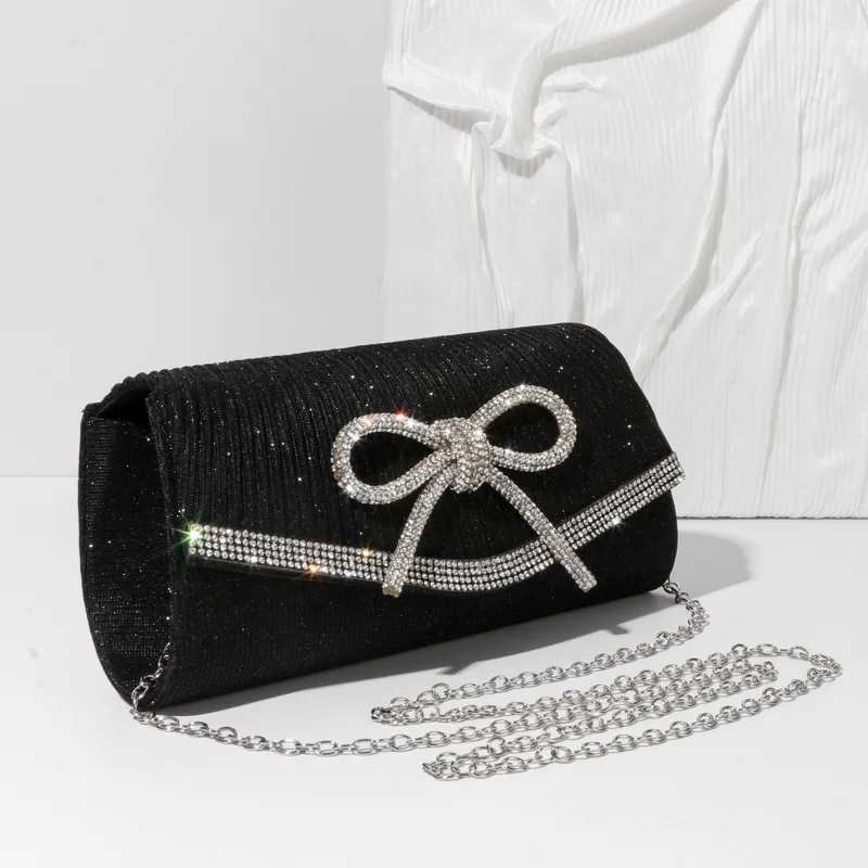 Women Elegant Evening Handbag Shiny Crystal Bow Flap Clutch Purse Envelope Dinner Evening Clutch Bags Wedding Party Prom Purse
Women Elegant Evening Handbag Shiny Crystal Bow Flap Clutch Purse Envelope Dinner Evening Clutch Bags Wedding Party Prom Purse