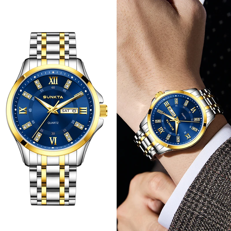 SUNKTA 2026 Men's Watch Dual Calendar Display Business Versatile Fashion Quartz Clock Waterproof Casual Watches for Men Relogio
SUNKTA 2026 Men's Watch Dual Calendar Display Business Versatile Fashion Quartz Clock Waterproof Casual Watches for Men Relogio