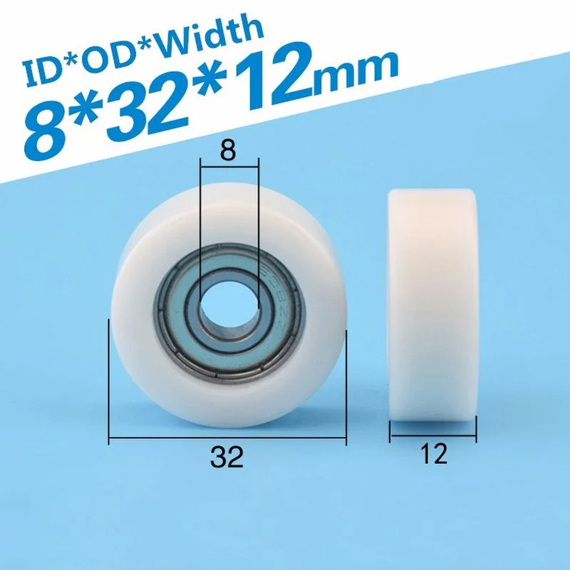 8*32*12mm Nylon Bearing Pulley Flat Roller Pulley Wheel Flat POM Coated Embedded 608zz Bearing Wrapped RubberT Ing Q Store
8*32*12mm Nylon Bearing Pulley Flat Roller Pulley Wheel Flat POM Coated Embedded 608zz Bearing Wrapped RubberT Ing Q Store