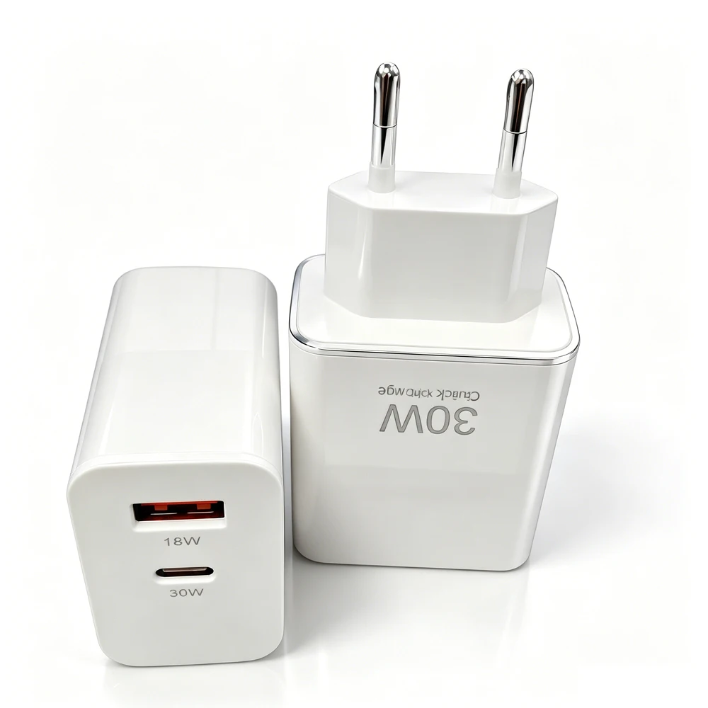 UYUXIO 30W USB C Wall Charger Dual Port PD Fast Charger US EU Plug Power Adapter for iPhone 17 16 15 14 Pro Max Samsung Galaxy
UYUXIO 30W USB C Wall Charger Dual Port PD Fast Charger US EU Plug Power Adapter for iPhone 17 16 15 14 Pro Max Samsung Galaxy