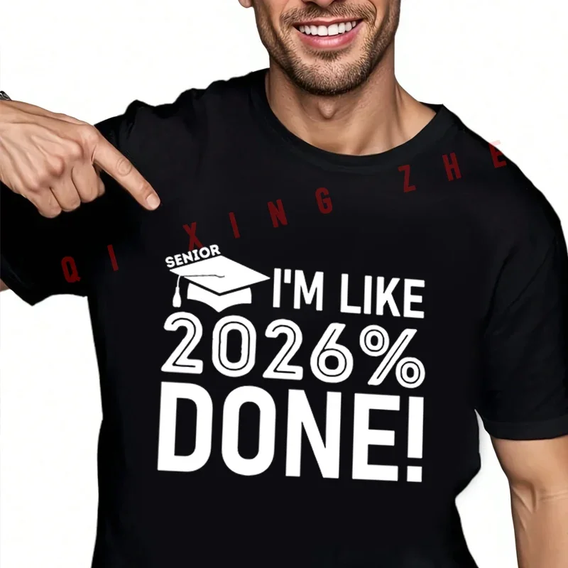 Graduation Class Of 2026 Senior I'm Like 2026% Done Print Motorcycle T-Shirt Cotton Men Summer Casual Short Sleeve O-Neck Tees
Graduation Class Of 2026 Senior I'm Like 2026% Done Print Motorcycle T-Shirt Cotton Men Summer Casual Short Sleeve O-Neck Tees