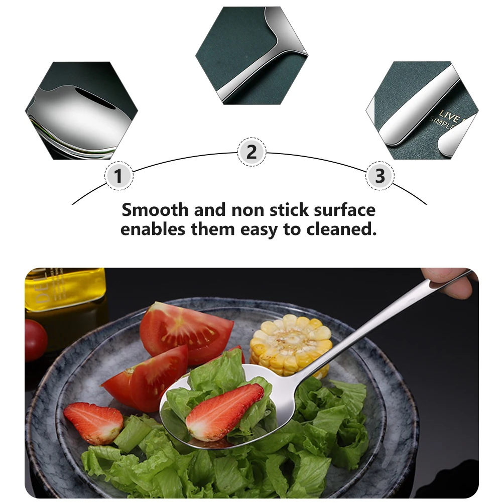 2pcs 304 Stainless Steel Spoons Food Serving NonStick Dishwasher Safe Ergonomic Handle Suitable Home Hotel
2pcs 304 Stainless Steel Spoons Food Serving NonStick Dishwasher Safe Ergonomic Handle Suitable Home Hotel