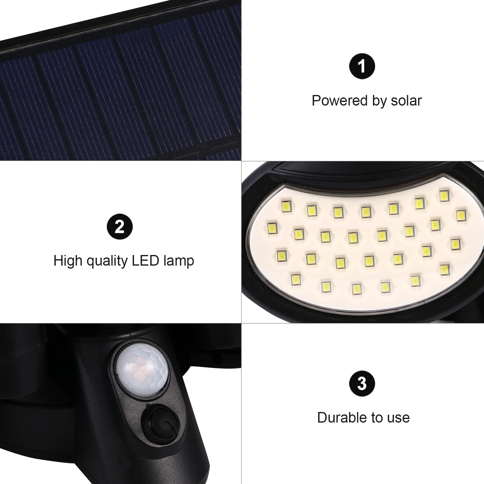 Solar Power Lights for Outdoors Sensor Garden Powered Wall Lamp Led outside Black
Solar Power Lights for Outdoors Sensor Garden Powered Wall Lamp Led outside Black