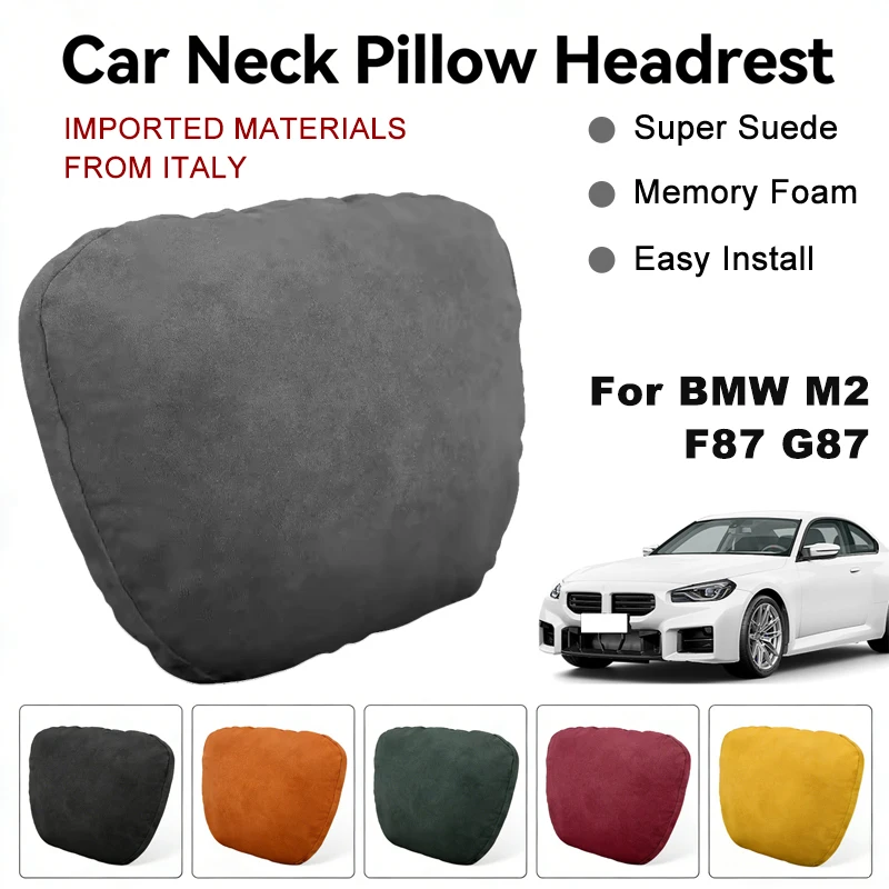 Italy Suede Car Neck Rest Pillow For BMW M2 F87 G87 Seat Head Neck Support Cushion Auto Interior Accessories
Italy Suede Car Neck Rest Pillow For BMW M2 F87 G87 Seat Head Neck Support Cushion Auto Interior Accessories