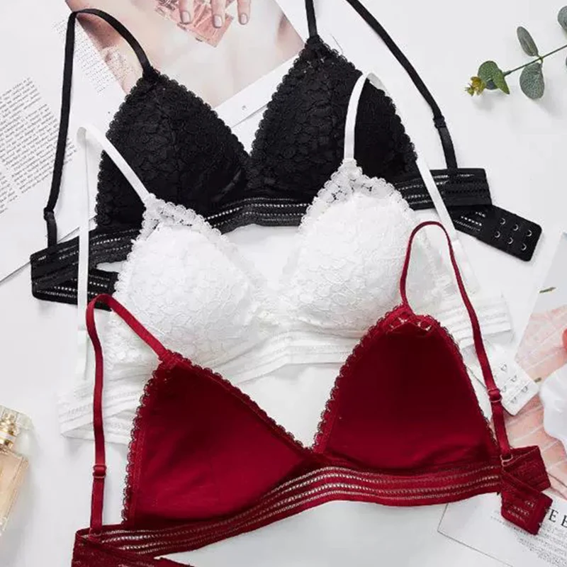 Floral Lace Bralette Bra Girls Non-Wire Push Up Bras for Women Soft Sexy Intimates Brassiere V-neck Lingerie Female Underwear
Floral Lace Bralette Bra Girls Non-Wire Push Up Bras for Women Soft Sexy Intimates Brassiere V-neck Lingerie Female Underwear