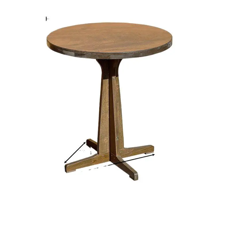 Retro small apartment round table solid wood foldable table living room balcony household coffee table cafe light
Retro small apartment round table solid wood foldable table living room balcony household coffee table cafe light