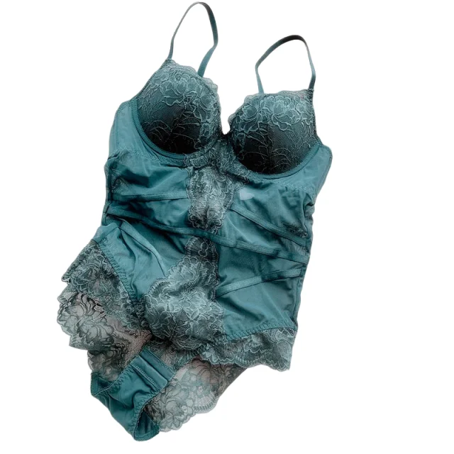 KUCLUTYoung ladies underwear gathered thickening bra sexy lace sling jumpsuit transparent hollowed out self-cultivation bodysuit
KUCLUTYoung ladies underwear gathered thickening bra sexy lace sling jumpsuit transparent hollowed out self-cultivation bodysuit