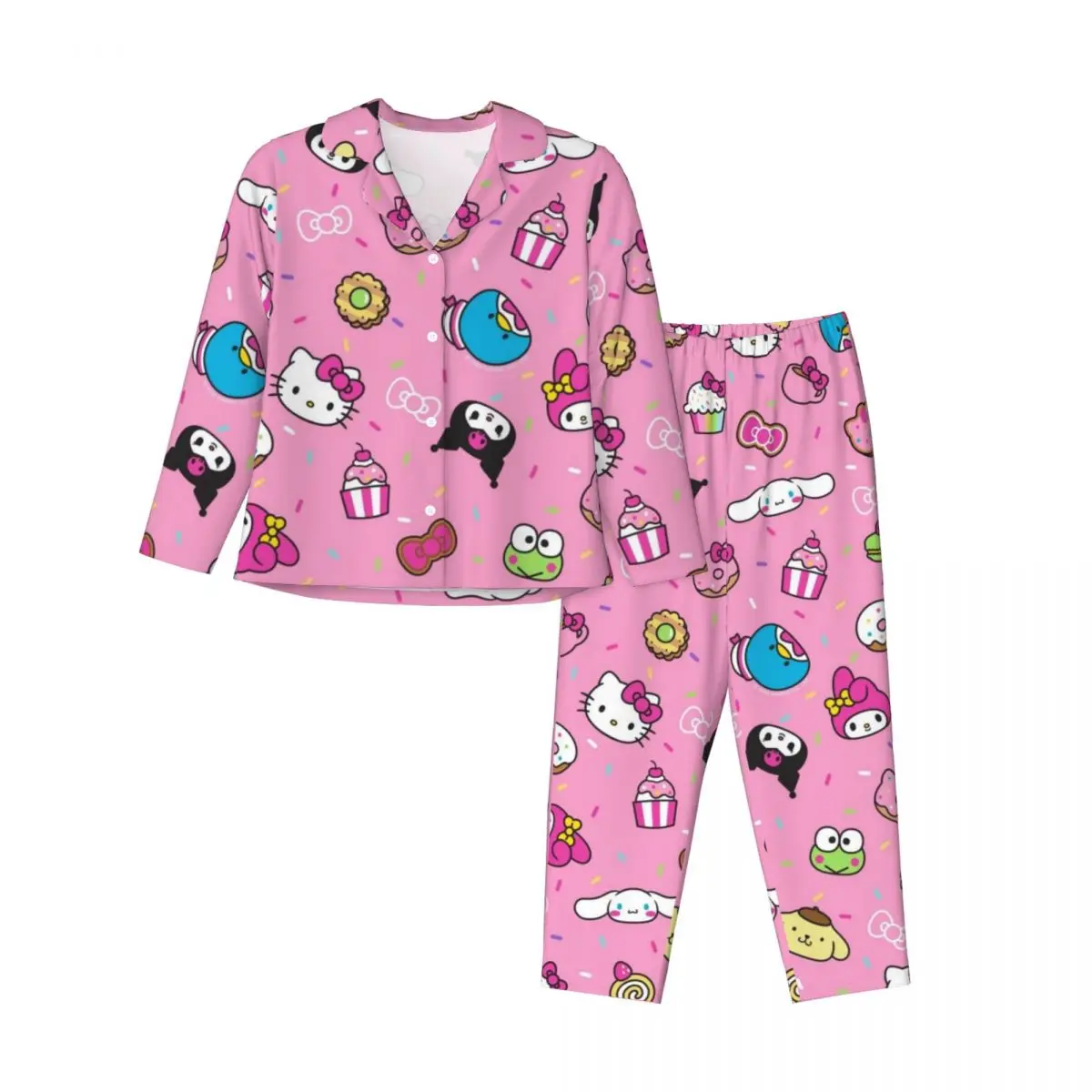 Sanrio Women's Pajamas Sets Woman 2 Pieces Pajamas Female Couples Loungewear Suit Home Clothes 
Sanrio Women's Pajamas Sets Woman 2 Pieces Pajamas Female Couples Loungewear Suit Home Clothes