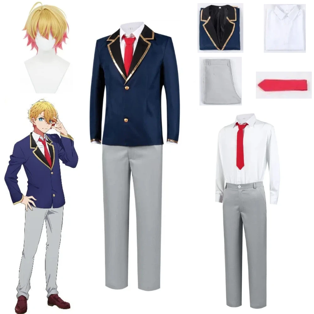 Anime Oshi No Ko Cosplay Costumes Wig Shirt Tie Hoshino Ai Aqua Ruby Arima Kana Halloween Anime Role Play Outfits
Anime Oshi No Ko Cosplay Costumes Wig Shirt Tie Hoshino Ai Aqua Ruby Arima Kana Halloween Anime Role Play Outfits
