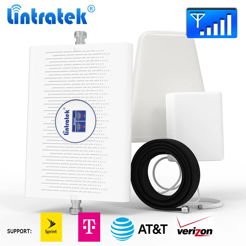 Lintratek Cellular amplifier Cell Phone Signal Repeater Boost GSM 3G 4G LTE Band 2 Band 5 850/1900 MHz AT&T Cell Signal Booster
Lintratek Cellular amplifier Cell Phone Signal Repeater Boost GSM 3G 4G LTE Band 2 Band 5 850/1900 MHz AT&T Cell Signal Booster