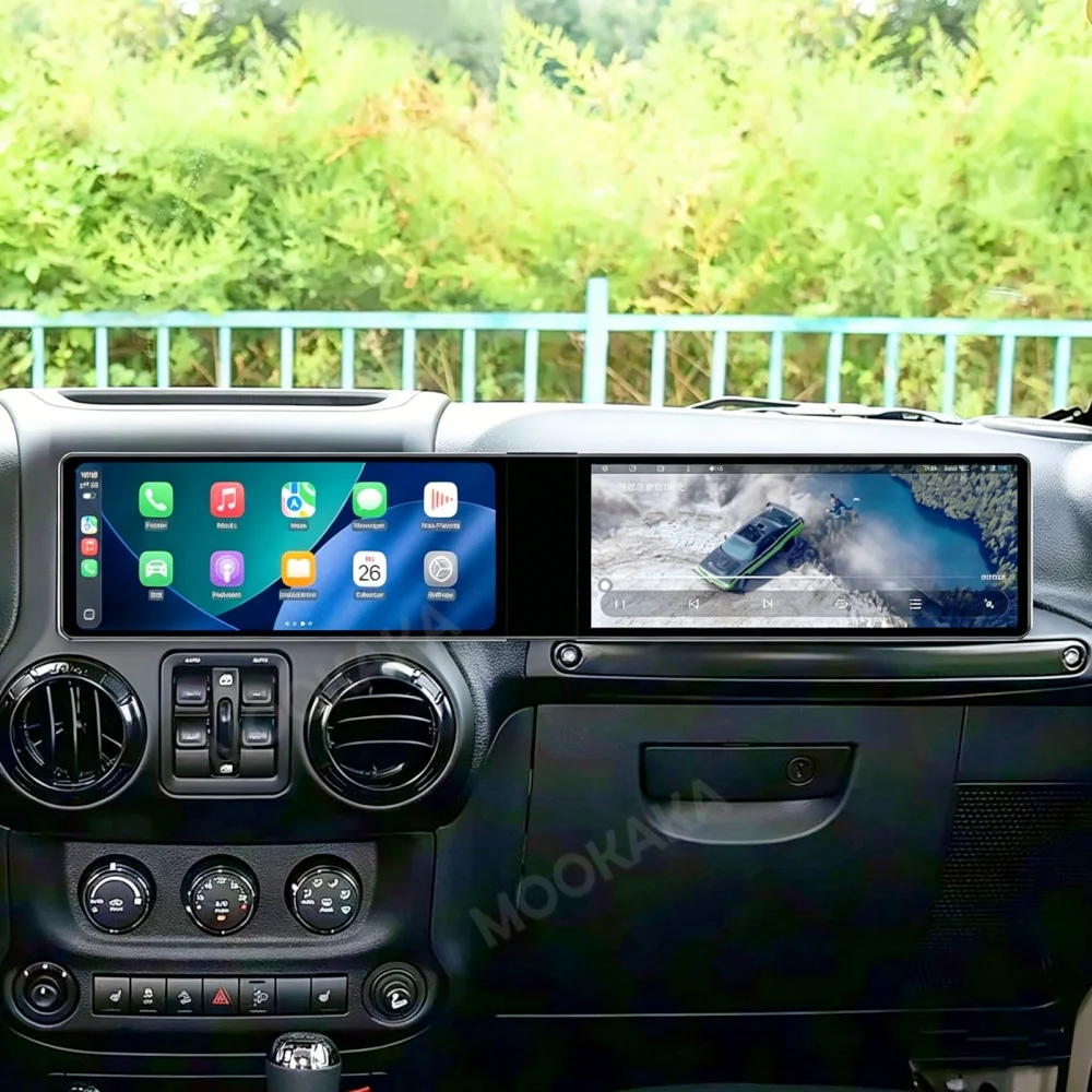 Dual 12.3“ Qualcomm Car Multimedia Player Android Screen For Jeep Wrangler 2017~2023 Car Radio GPS Navi CarPlay Auto Head Unit
Dual 12.3“ Qualcomm Car Multimedia Player Android Screen For Jeep Wrangler 2017~2023 Car Radio GPS Navi CarPlay Auto Head Unit