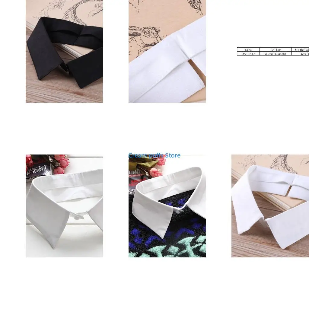 50LE Fake Collar Detachable Mini Dickey Choker Lapel Blouse Shirts for Women Girls
50LE Fake Collar Detachable Mini Dickey Choker Lapel Blouse Shirts for Women Girls