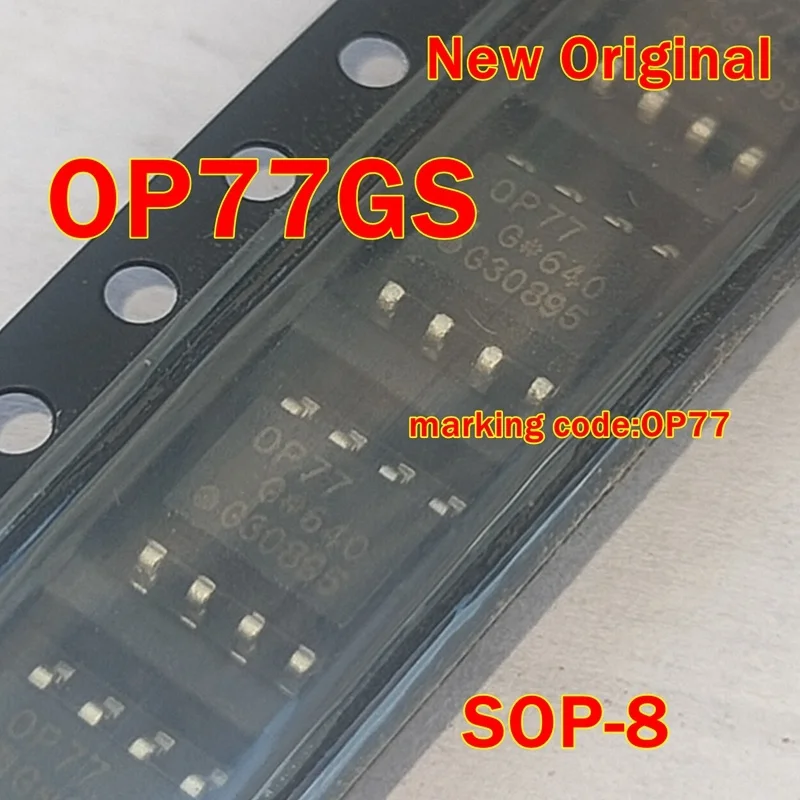 1pcs to 100pcs OP77GS OP77G New Original SOP-8 marking code:OP77 Ultra-low offset voltage op amp
1pcs to 100pcs OP77GS OP77G New Original SOP-8 marking code:OP77 Ultra-low offset voltage op amp