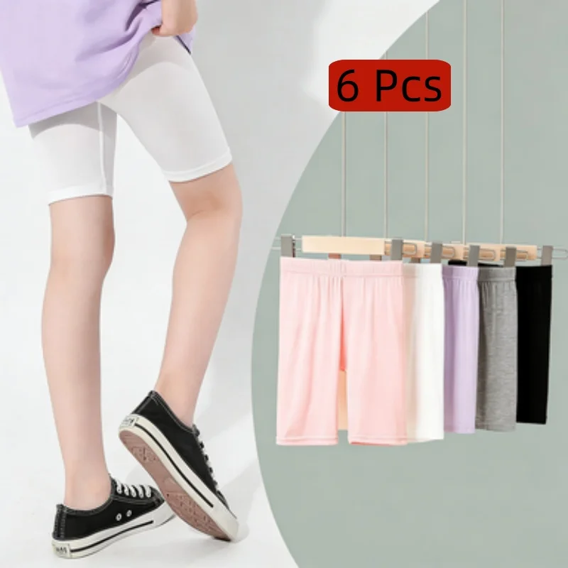 6 Pcs Girls Safety Shorts Anti-Exposure Modal Cotton Soft Breathable Kids Under Dress Shorts for 3-12Y
6 Pcs Girls Safety Shorts Anti-Exposure Modal Cotton Soft Breathable Kids Under Dress Shorts for 3-12Y