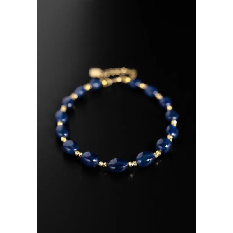 L Sapphire bracelet women's 18K gold natural old burning colored treasure bracelet gypsy star jewelry
L Sapphire bracelet women's 18K gold natural old burning colored treasure bracelet gypsy star jewelry