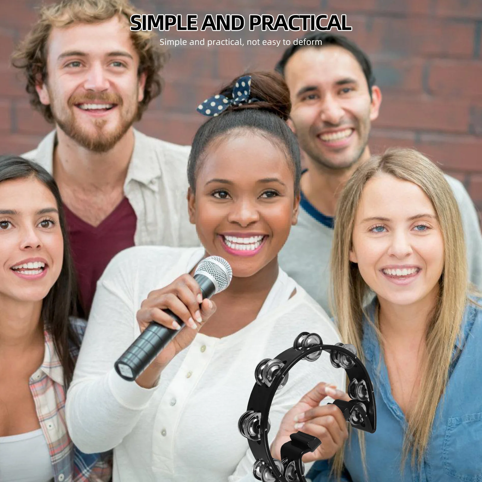 1 Set Hand Bell Tambourine Props Percussion Instrument Portable Music Rhythm Rods Foot Bell Shaking Eggs Party Dance Performance
1 Set Hand Bell Tambourine Props Percussion Instrument Portable Music Rhythm Rods Foot Bell Shaking Eggs Party Dance Performance