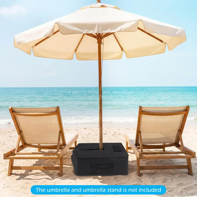 90 LBS Sand-fillable Umbrella Base Weight-Black
90 LBS Sand-fillable Umbrella Base Weight-Black