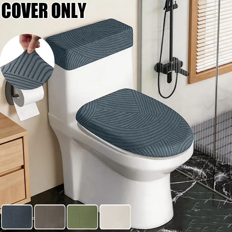 Stretch Jacquard Toilet Seat Cover Set Elastic Bathroom Toilet Seat & Tank Lid Protector Non-Slip Toilet Cover Set for Bathroom
Stretch Jacquard Toilet Seat Cover Set Elastic Bathroom Toilet Seat & Tank Lid Protector Non-Slip Toilet Cover Set for Bathroom