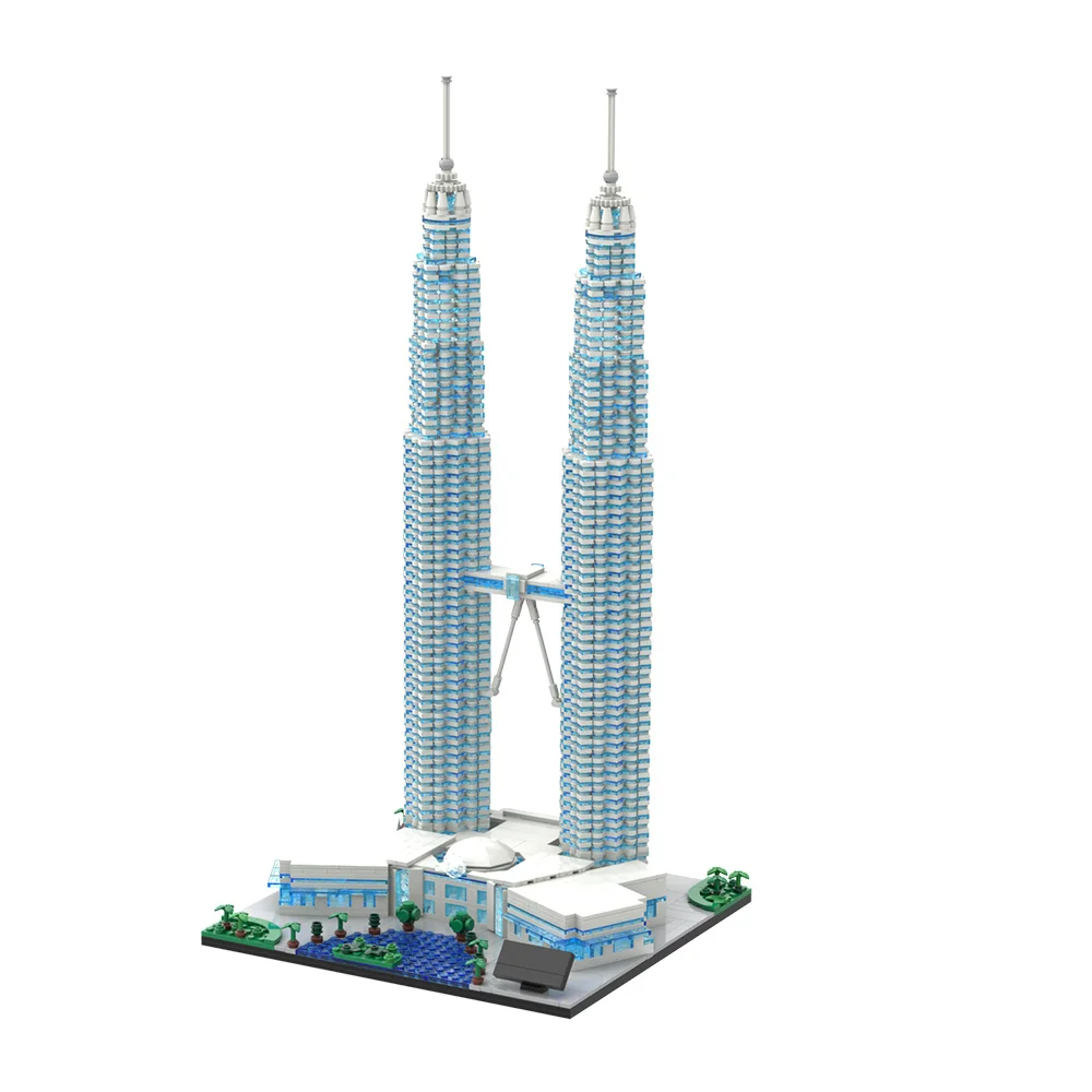 MOC Petronas Towers Building Blocks Set Kuala Lumpur Twin Skyscrapers Islamic Geometric Architecture Design Toy for Adults
MOC Petronas Towers Building Blocks Set Kuala Lumpur Twin Skyscrapers Islamic Geometric Architecture Design Toy for Adults