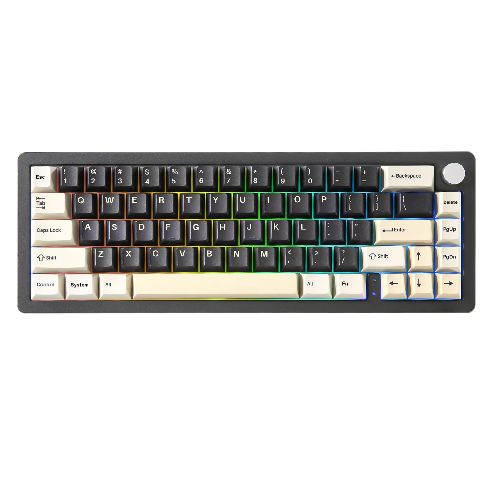 YUNZII AL66 Black 66-Key CNC Aluminum Knob Wireless Bluetooth/2.4G/Wired Hot Swap Gasket Mounted RGB Mechanical Gaming Keyboard
YUNZII AL66 Black 66-Key CNC Aluminum Knob Wireless Bluetooth/2.4G/Wired Hot Swap Gasket Mounted RGB Mechanical Gaming Keyboard