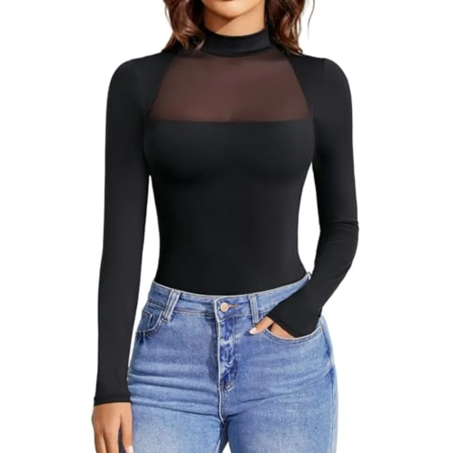 Avidlove Bodysuits for Women Mock Neck Shapewear Body Suit Long Sleeve Leotard Mesh Going Out Tops Concert Outfits
Avidlove Bodysuits for Women Mock Neck Shapewear Body Suit Long Sleeve Leotard Mesh Going Out Tops Concert Outfits