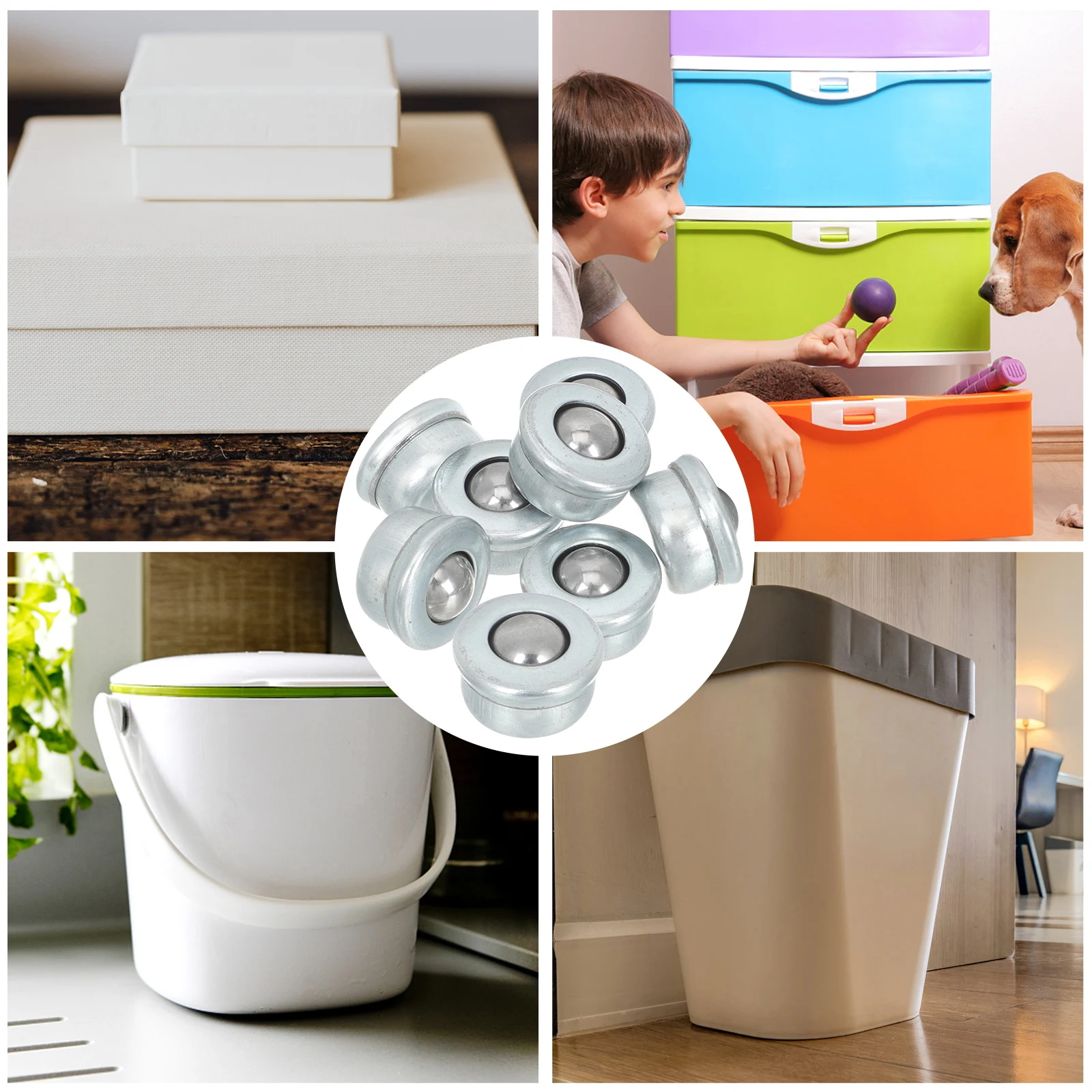 8 Pcs Ball Transfer Units Smooth Moving Strong Load Bearing Mini Rotating Caster Wheels Carbon Steel Storage Bins Furniture Tool
8 Pcs Ball Transfer Units Smooth Moving Strong Load Bearing Mini Rotating Caster Wheels Carbon Steel Storage Bins Furniture Tool