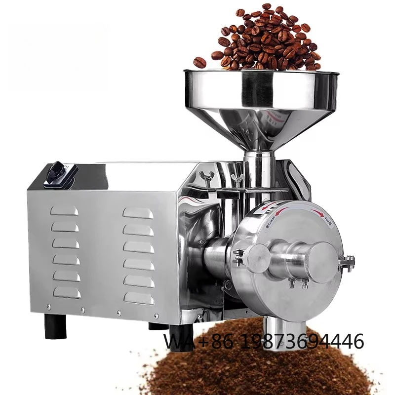 Commercial Stainless Steel Coffee Bean Grinder, Industrial Grinding Machine
Commercial Stainless Steel Coffee Bean Grinder, Industrial Grinding Machine
