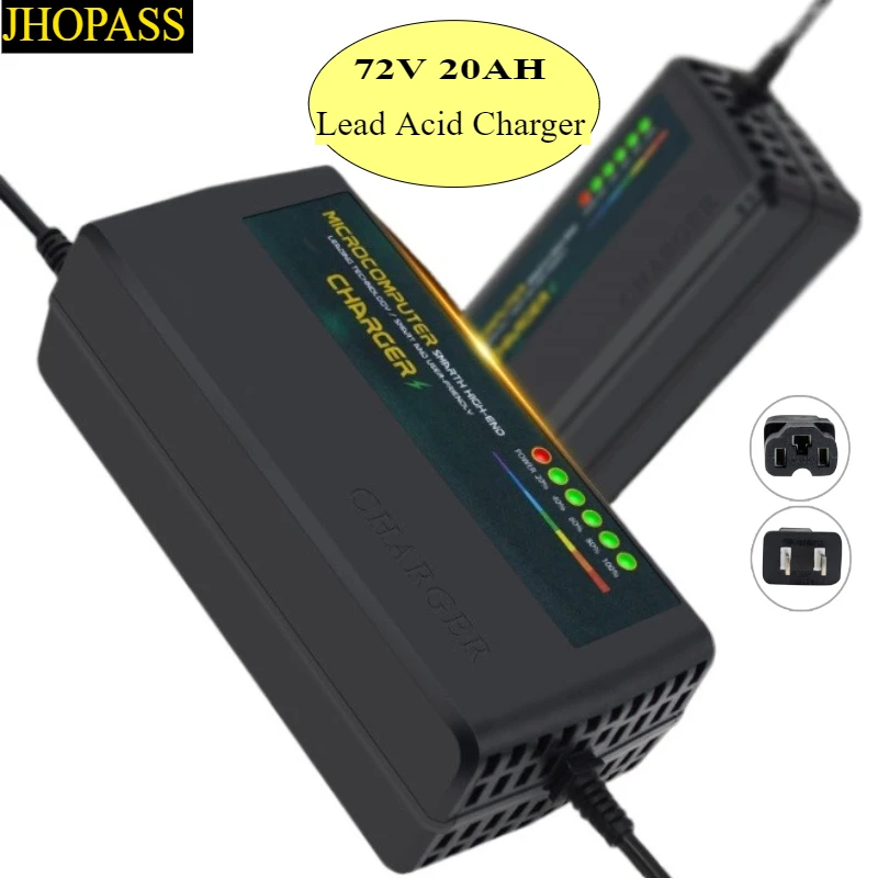 Smart 72V 20AH LED Display Lead Acid GEL AGM Dry Water Battery Charger for Motorcycle E-bike Scooter A110V-220V EU AU US UK Plug
Smart 72V 20AH LED Display Lead Acid GEL AGM Dry Water Battery Charger for Motorcycle E-bike Scooter A110V-220V EU AU US UK Plug