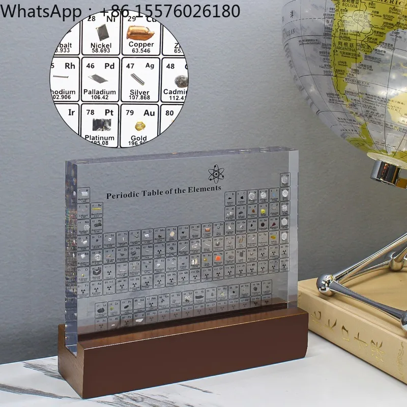 High Clarity Acrylic Periodic Table, Real Chemical Ore Inside, Unique Decor Ornament & Nice Birthday Gift
High Clarity Acrylic Periodic Table, Real Chemical Ore Inside, Unique Decor Ornament & Nice Birthday Gift
