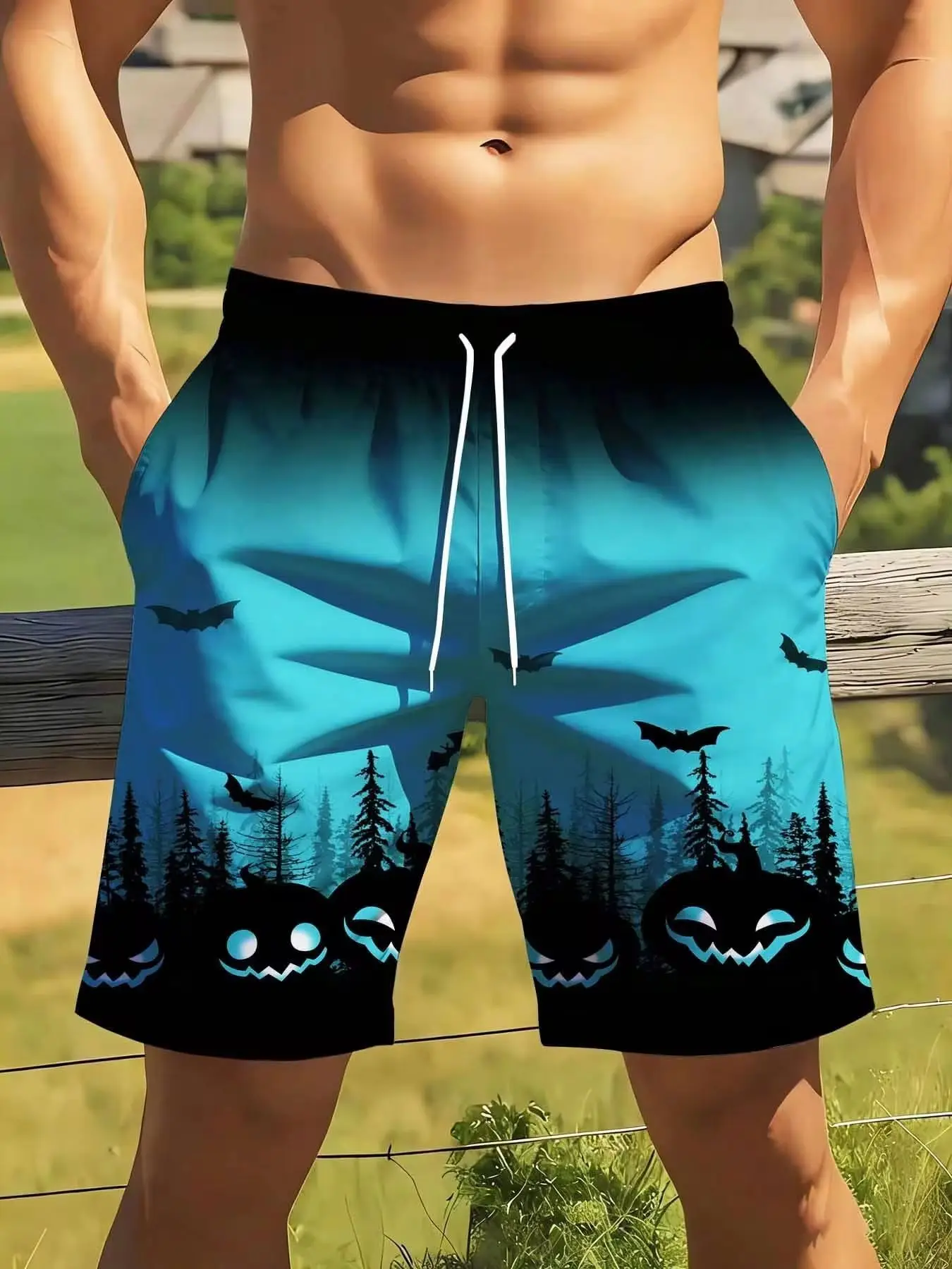 Halloween Men Swim Trunks Pumpkin Bat Forest Print Beach Shorts Quick Dry Swimming Boardshorts Plus Size Suitable For Casual Sports Wear
Halloween Men Swim Trunks Pumpkin Bat Forest Print Beach Shorts Quick Dry Swimming Boardshorts Plus Size Suitable For Casual Sports Wear