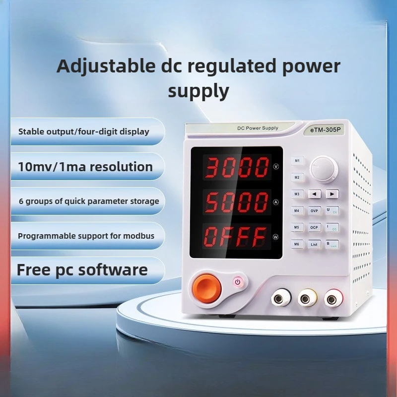30W-70W Programmable DC Power Supply, Mobile Phone Maintenance Linear Student Laboratory Adjustable DC Power Supply
30W-70W Programmable DC Power Supply, Mobile Phone Maintenance Linear Student Laboratory Adjustable DC Power Supply