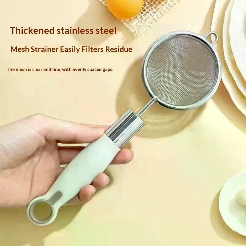 Stainless Steel Mesh Filter Spoon Juice Soybean Milk Strainer Plastic Handle Flour Sieve Colander Kitchen Baking Utensils
Stainless Steel Mesh Filter Spoon Juice Soybean Milk Strainer Plastic Handle Flour Sieve Colander Kitchen Baking Utensils