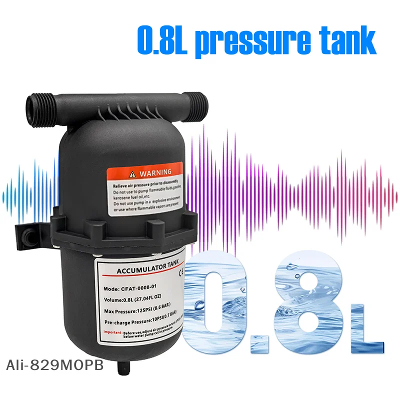 【P】Micro Water Pump Pressure Tank 0.8L Gas Storage Tank RV Yacht Diaphragm Pump Constant Pressure Water Supply Equipment
【P】Micro Water Pump Pressure Tank 0.8L Gas Storage Tank RV Yacht Diaphragm Pump Constant Pressure Water Supply Equipment