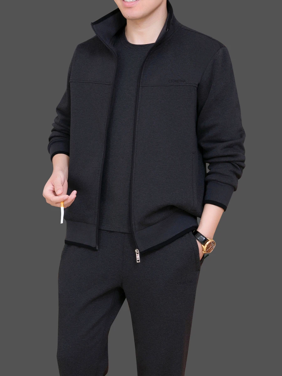 Мужской спортивный костюм для среднего возраста, повседневный комплект из двух предметов для папы, весна-осень, новинка, с длинным рукавом
Мужской спортивный костюм для среднего возраста, повседневный комплект из двух предметов для папы, весна-осень, новинка, с длинным рукавом