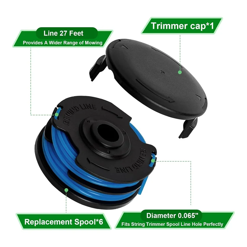 AC41RL3 & AC41RDLB Electric String Trimmers Replacement Spool For Homelite Weed Eater String-B51B
AC41RL3 & AC41RDLB Electric String Trimmers Replacement Spool For Homelite Weed Eater String-B51B