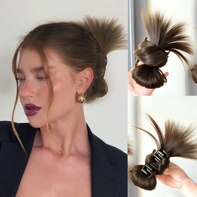 Synthetic Women Half-tie Hair Claw Feather Shuttlecock Head Lazy Head Clip Wig Catch Clip High Ponytail Hair Accessories
Synthetic Women Half-tie Hair Claw Feather Shuttlecock Head Lazy Head Clip Wig Catch Clip High Ponytail Hair Accessories