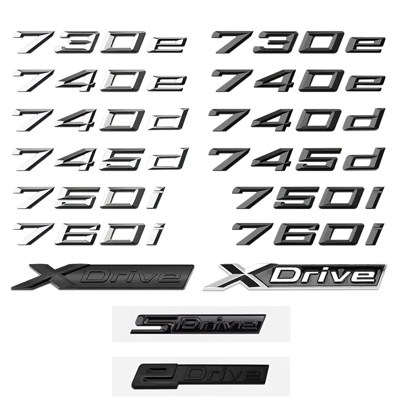 3D ABS Car Trunk Letter 730d 740d 750d 730i 740i 745i 750i 760i 750e Emblem Sticker For BMW 7 Series E38 E65 E66 F01 F02 G11 G12
3D ABS Car Trunk Letter 730d 740d 750d 730i 740i 745i 750i 760i 750e Emblem Sticker For BMW 7 Series E38 E65 E66 F01 F02 G11 G12