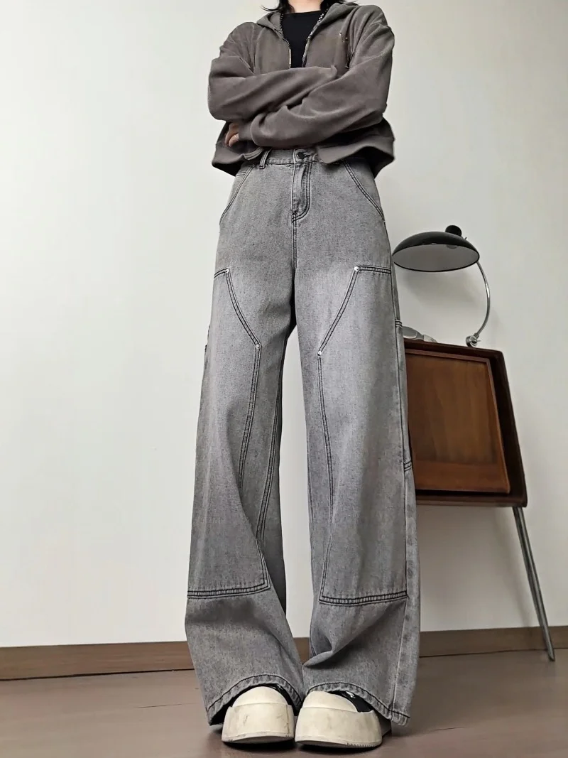 Waed Vintage e ey Knife Men's Jeans Straight Leg Wide Leg American Logging Workwear Trousers Casual Faion
Waed Vintage e ey Knife Men's Jeans Straight Leg Wide Leg American Logging Workwear Trousers Casual Faion