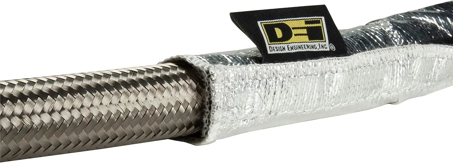 2-1/2" I.D. x 3 ft Aluminized Heat Sleeve, Reflects Radiant Heat up to 2000°F, High-Temp Protection with Hook & Loop Closure
2-1/2" I.D. x 3 ft Aluminized Heat Sleeve, Reflects Radiant Heat up to 2000°F, High-Temp Protection with Hook & Loop Closure