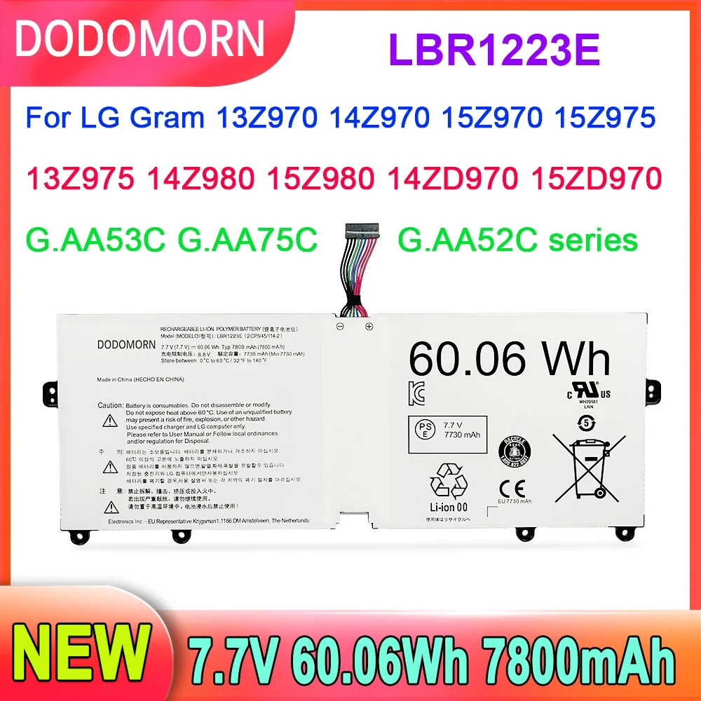Аккумулятор LBR1223E для ноутбука LG Gram 2018, 13Z980, 14Z980, 15Z980, 13Z980-G.AA53C, высокое качество, 7,7 В
Аккумулятор LBR1223E для ноутбука LG Gram 2018, 13Z980, 14Z980, 15Z980, 13Z980-G.AA53C, высокое качество, 7,7 В