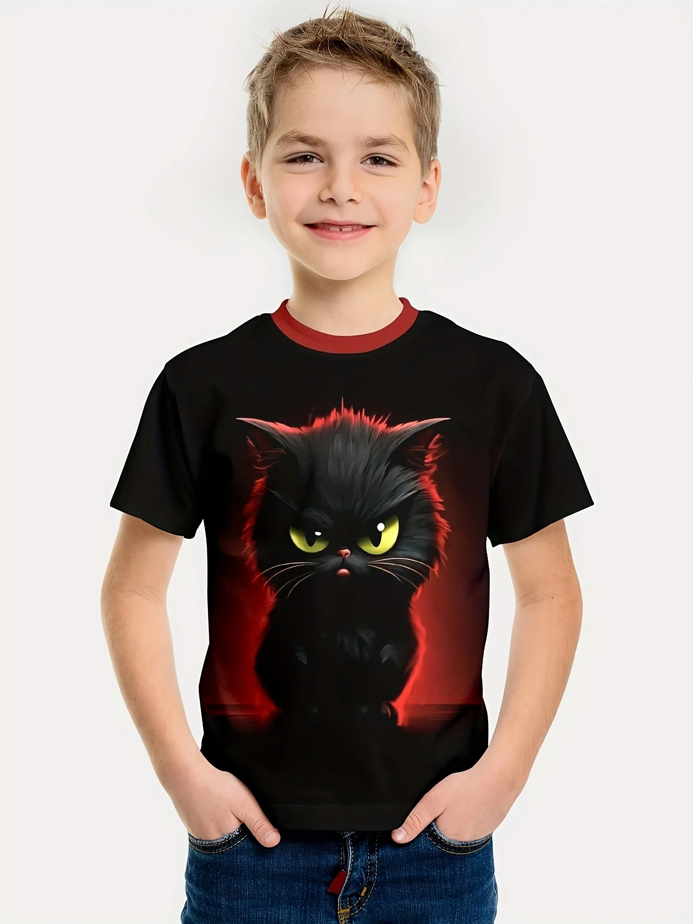 Funny Animal 3D Print Creative T-Shirts for Children Short Sleeve Kids Summer Clothes Casual Stylish Girl Clothes O-Neck Tops
Funny Animal 3D Print Creative T-Shirts for Children Short Sleeve Kids Summer Clothes Casual Stylish Girl Clothes O-Neck Tops