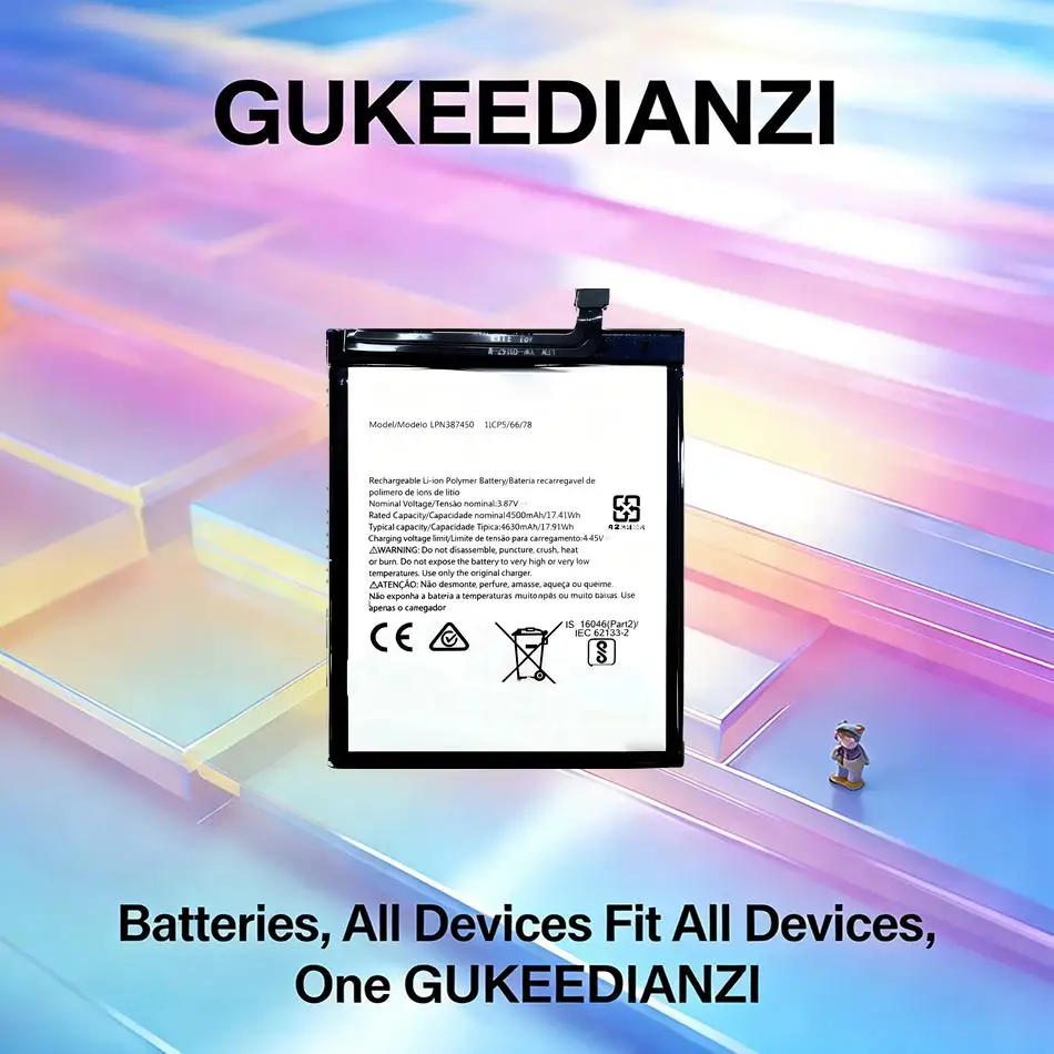 LPN387450 For Nokia X20 N910 XR20 TA-1362 High-Efficiency Mobile Phone Battery Environmentally Friendly 4630mAh
LPN387450 For Nokia X20 N910 XR20 TA-1362 High-Efficiency Mobile Phone Battery Environmentally Friendly 4630mAh